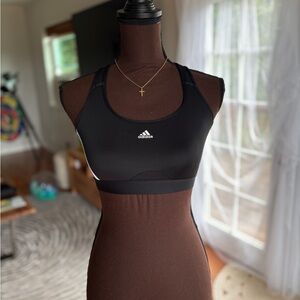 Adidas Women's Sleek Black Sports Bra